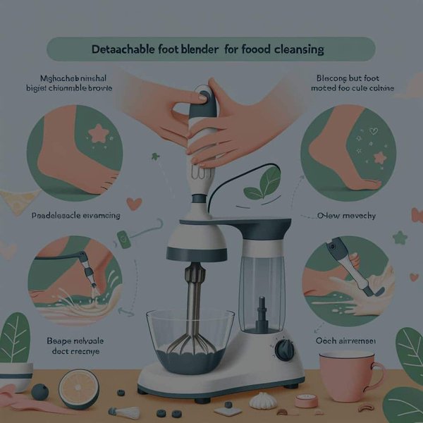 Quels sont les avantages d'un mixeur à pieds détachables pour un nettoyage facile?